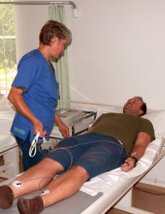 Here is supposed to be a picture of a patient participating in a clinical study of the CRC/TRR 205.